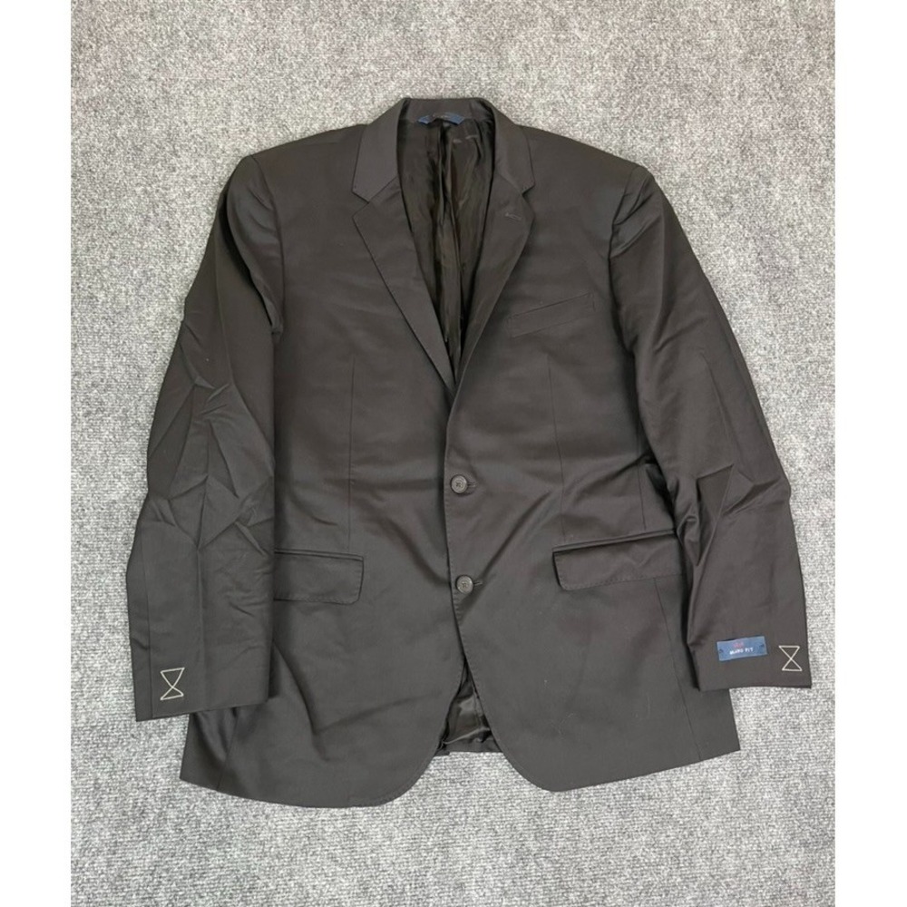 NWOT Brooks Brothers 1818 Blazer Men Black 100% Wool Milano Fit Two Button 44 R